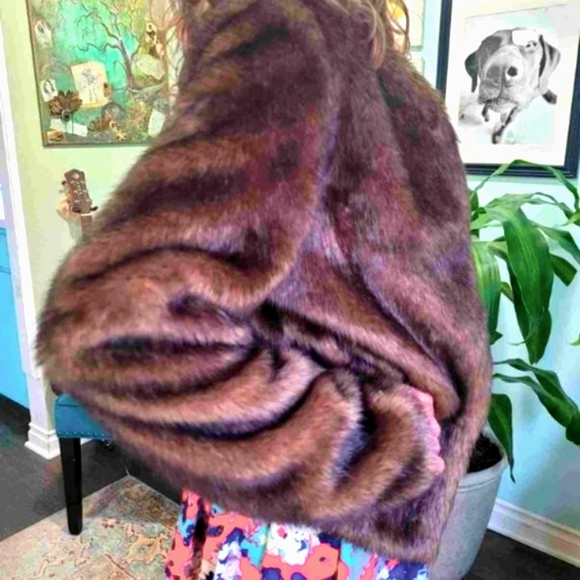 Guess Faux Fur Coat - Picture 2 of 4